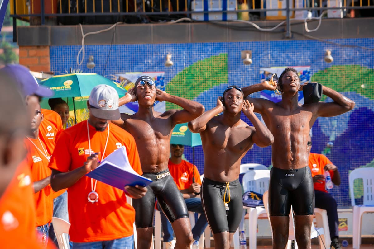 Elite swimmers training at Silverfin Academy